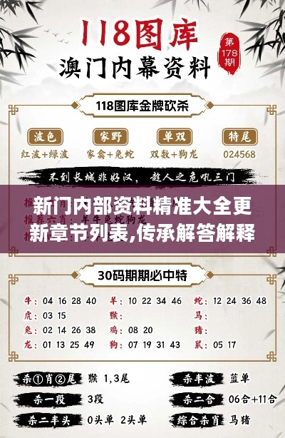 新门内部资料精准大全更新章节列表，新门内部资料精准大全，更新章节列表与深度解析